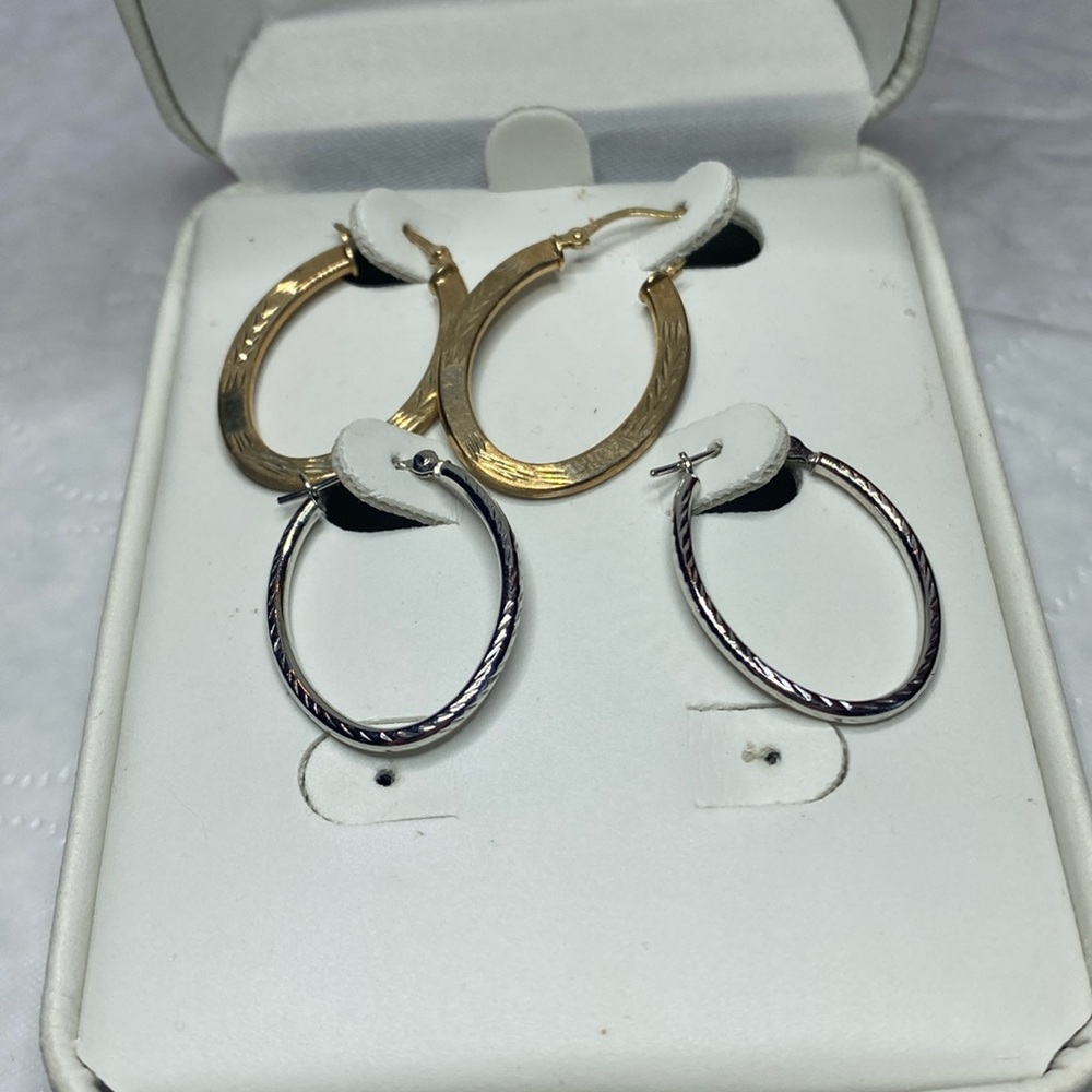 Two Sets of New Hoop Earrings